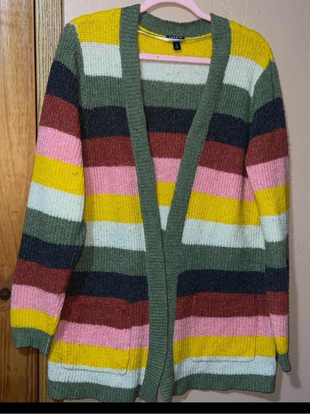 Torrid Size 2 (18/20) boyfriend cardigan with pockets in great condition!